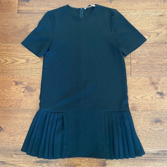 Zara Classic Black Ruffle Hem Dress - Picture 9 of 11